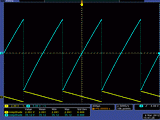 saw down 1kHz, 1V