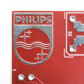motiv odznáčku Philips na PCB