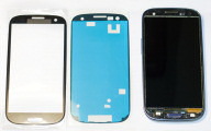 Samsung Galaxy S3-glass, sticker and display