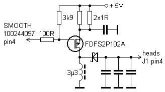 schematics of aux SMPS on ST380011A control board