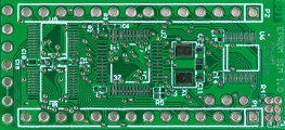 PCB simulátoru EPROM s STM32F103-bottom
