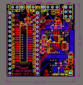 simulátor EPROM s ATmega64-PCB design