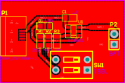 PCB layout top side