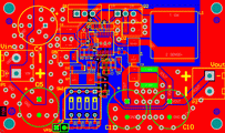 PCB layout mého zdroje s LT3800-top side