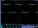 SCK line signal oscillogram