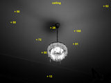 100W matt incandescent light bulb ceiling lighting