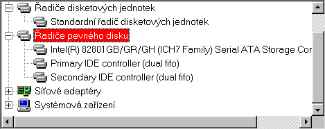 ICH7 SATA/IDE in devmgr