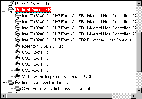 ICH7 USB in devmgr