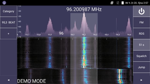 SDR Touch spectrum
