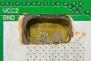 interposer-milled hole1-removed solder blobs