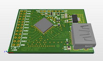 LVDS2HDMI IT6263FN PCB layout 3D