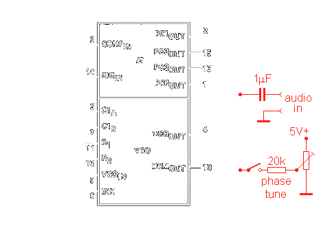PLL schematic with audiomodulation